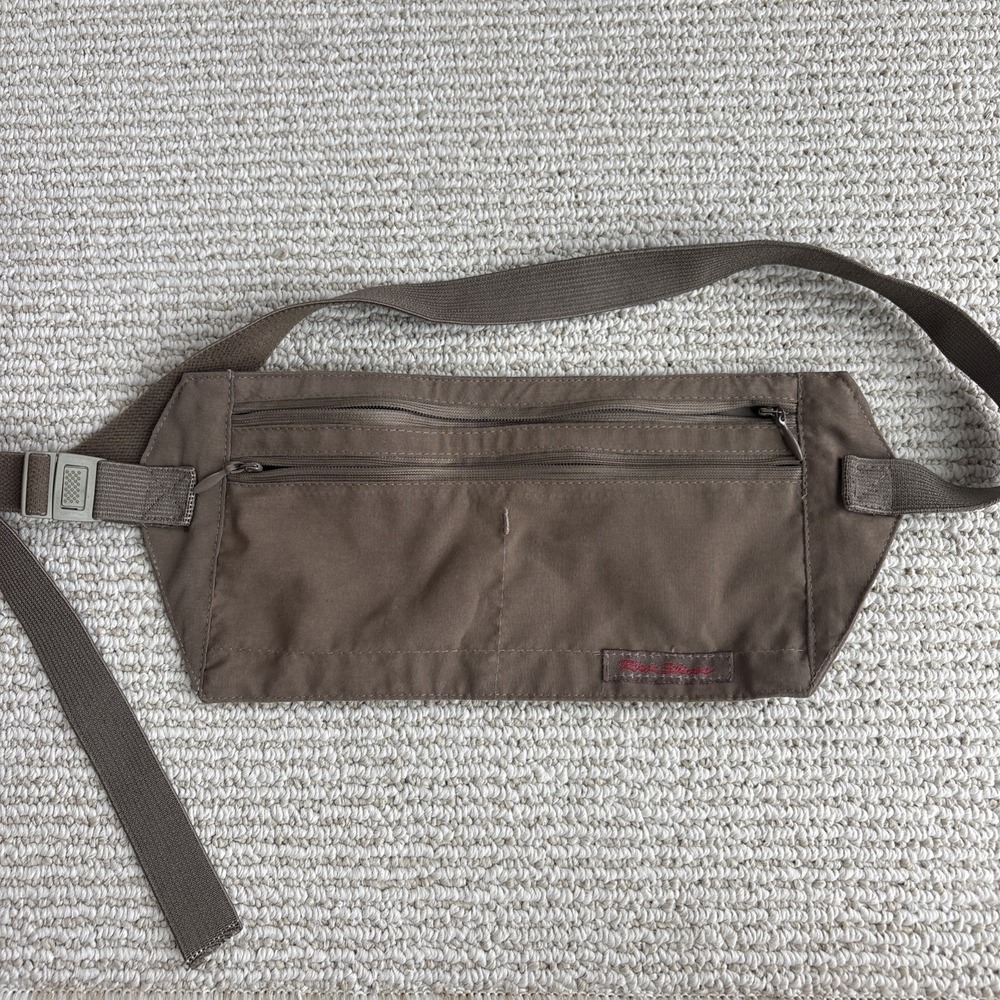Rick Steves Waist Bag Belt Pack Fanny Minimalist Hideaway Travel 11.5x5" Pouch